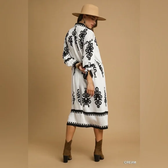 Umgee Abstract Print Midi Dress🆕 - Picture 3 of 5